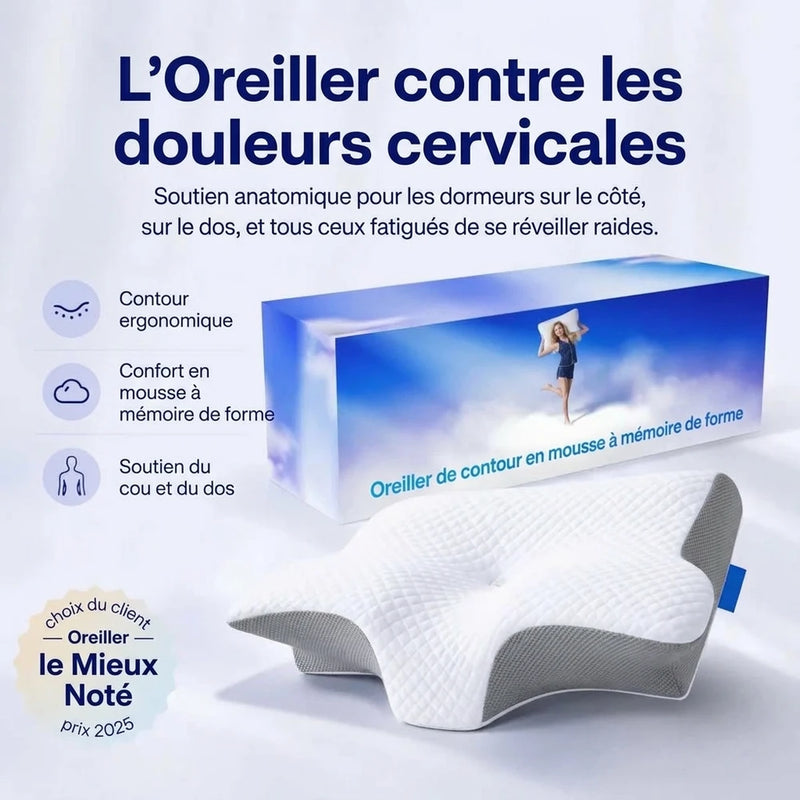 Oreiller Ergonomique Contour Sommeil